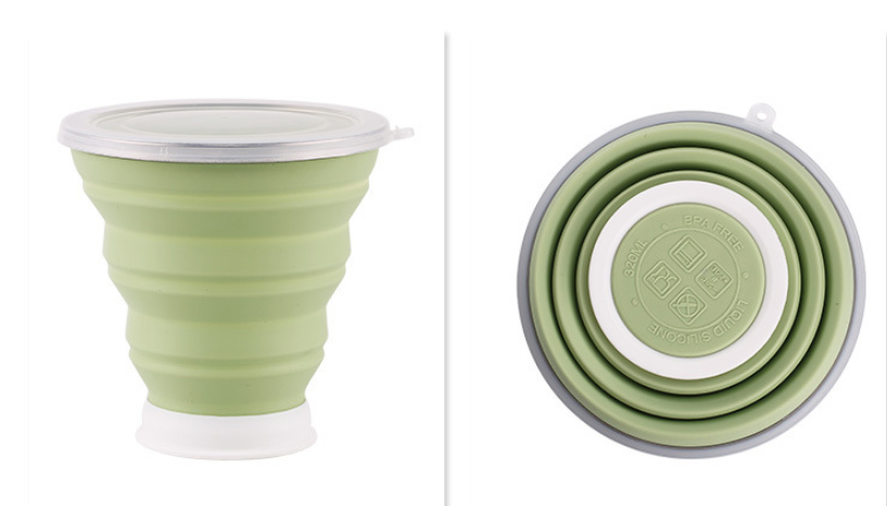 Silicone folding cup