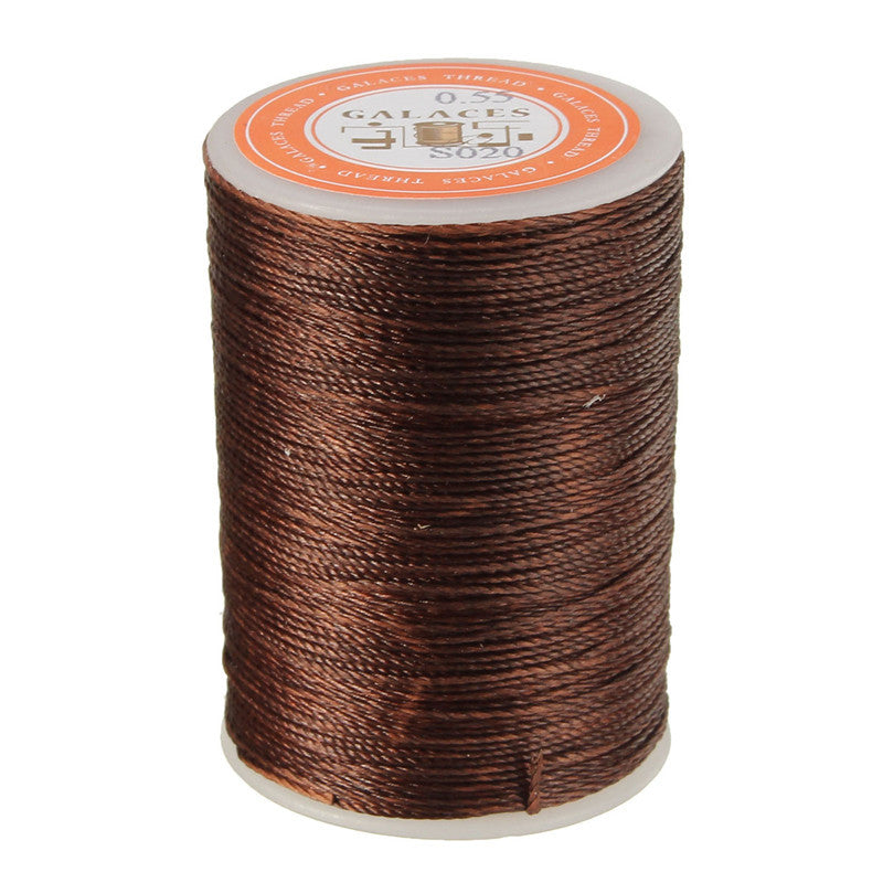 115m Dacron Wax Line Round DIY Leather Craft Tool 0.55mm For Shoe Sewing