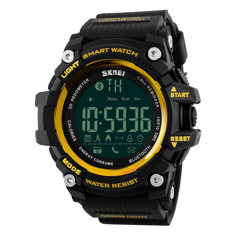 SKMEI 1227 bluetooth Smart Watch Call Message Notification Pedometer 50M Waterproof Sports Watch  