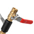 24 Inch CGA320 High Pressure Hose Switch Valve Lever CO2 Fill Station for Filling SodaStream Tank