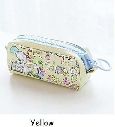 Pencil pouch female Korea new simple high school junior high school studentsand lovely corner creatures primary school stationery pencil case