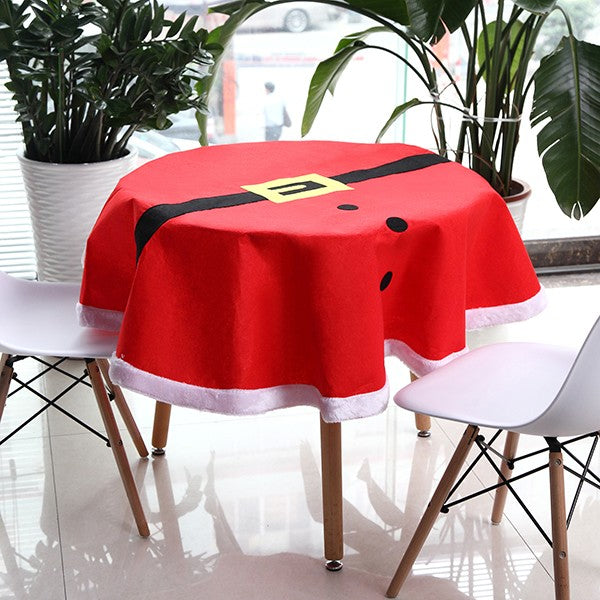 Christmas Suit Tablecloth Tableware Mat Table Runner Tablecloth Desk Cover Bowl Heat Insulation