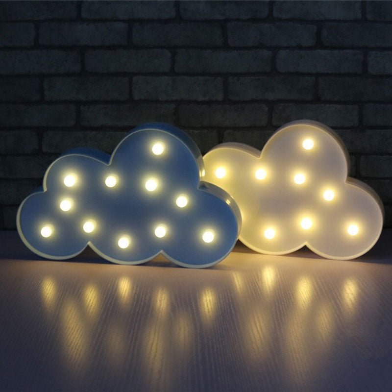 Vvcare BC-NL02 Led Night Light for Kids Moon Star Cloud Bedroom Bedside Lamp Room Party Decorations 