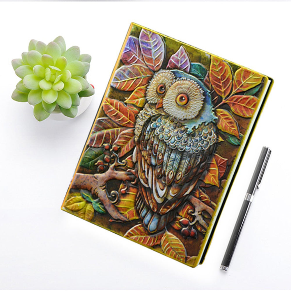 Vintage A5 PU Cover 100 Page Notebook Diary Journal Retro Notepad Travel Business Writing Planner   