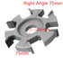75-100mm Diameter 16mm Bore Silver Hexagonal Blade Power Wood Carving Disc Angle Grinder Attachment