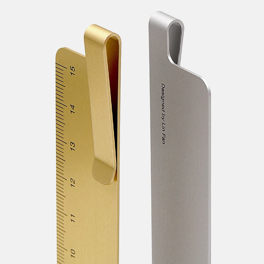Xiaomi RUMA Bookmark Measuring Tool 15cm Stainless Steel Metal Straight Ruler Office School 