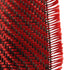 Carbon Fiber Cloth Black Red Fabric Twill Weave Panel Sheet 200gsm 