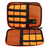 Portable Data Cable Storage Bag Double Layer USB Gadget Organizer Digital Pouch Outdoor Travel 