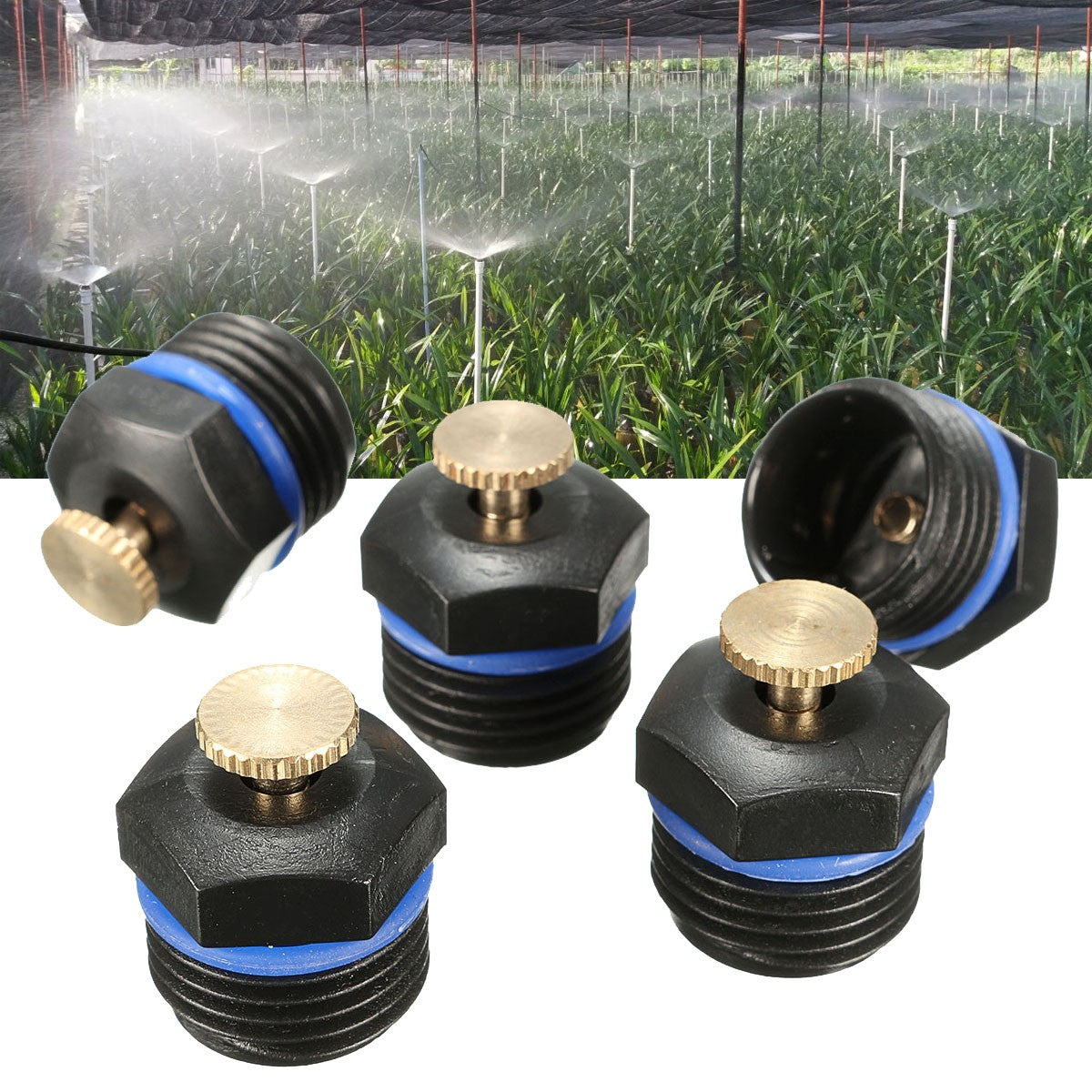 5Pcs Garden Sprinkler Head Water Lawn Sprinkle Irrigation Spray System Plant Flower Cooling