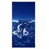 70x150cm Blue Dolphin Penguin Print Absorbent Microfiber Beach Towels Quick Dry Bath Towel