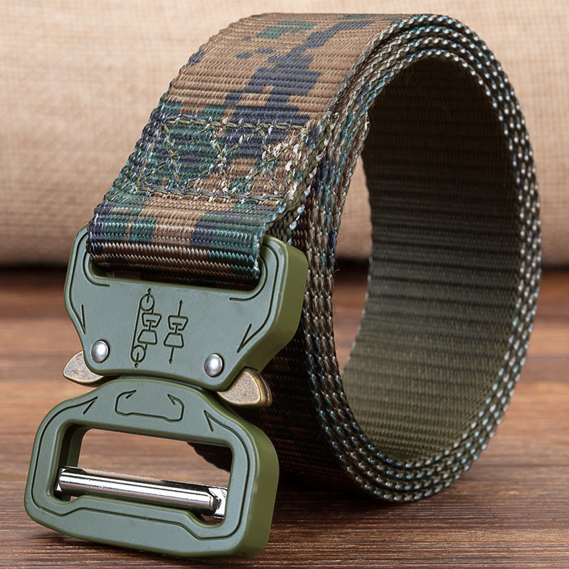 135cm KALOAD F4H Tactical Belt Release Buckle Nylon Belt Camouflage Belt