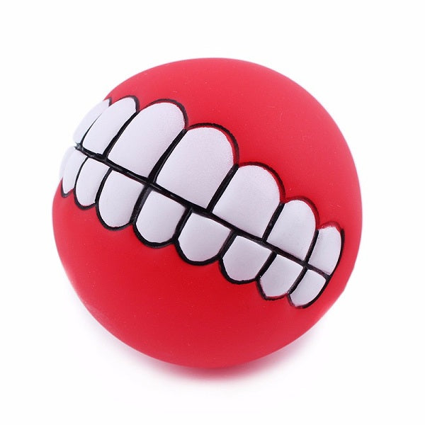 Yani Squeaky Pet Toy Sound Chew Ball Soft Fun Bite Ball Toy Teeth Tranining Dog Toy