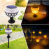 Spherical flame column solar lamp