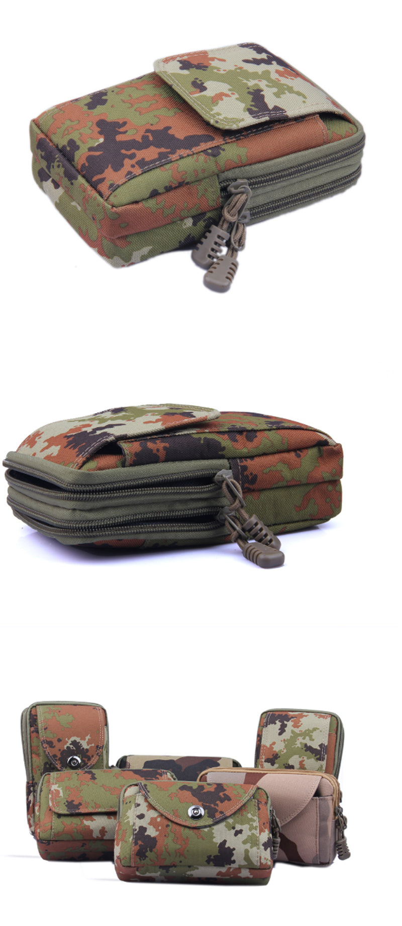Couple Tactical Bag Camouflage Waist Bag Phone Bag Camping Hiking Hunting Pocket
