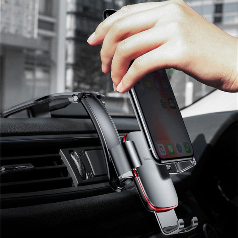 Baseus Metal Connecting Rod Gravity Linkage Auto Lock Car Mount Dashboard Holder for Mobile Phone