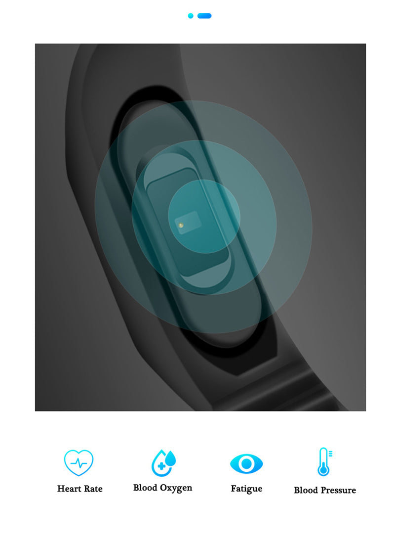XANES M3G 0.96" TFT Color Screen Waterproof Smart Watch Pedometer Fitness Bracelet Mi Band