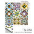 10 Pcs Morocco Tile Stickers Kitchen Bathroom Sticker Home Wall Decor Set