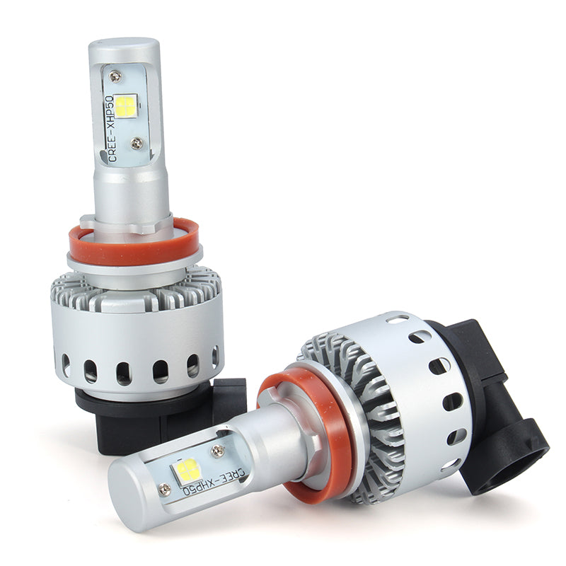 Autoleader 7S 40W 8000LM Car LED Headlights Bulbs H1 H3 H4 H7 H11 9005 9006 6500K White