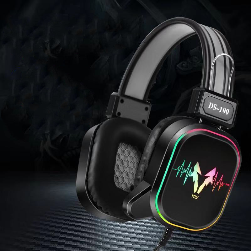 M5 Gaming Headset RGB Colorful Luminous Anti-Noise Heavy Bass Cable