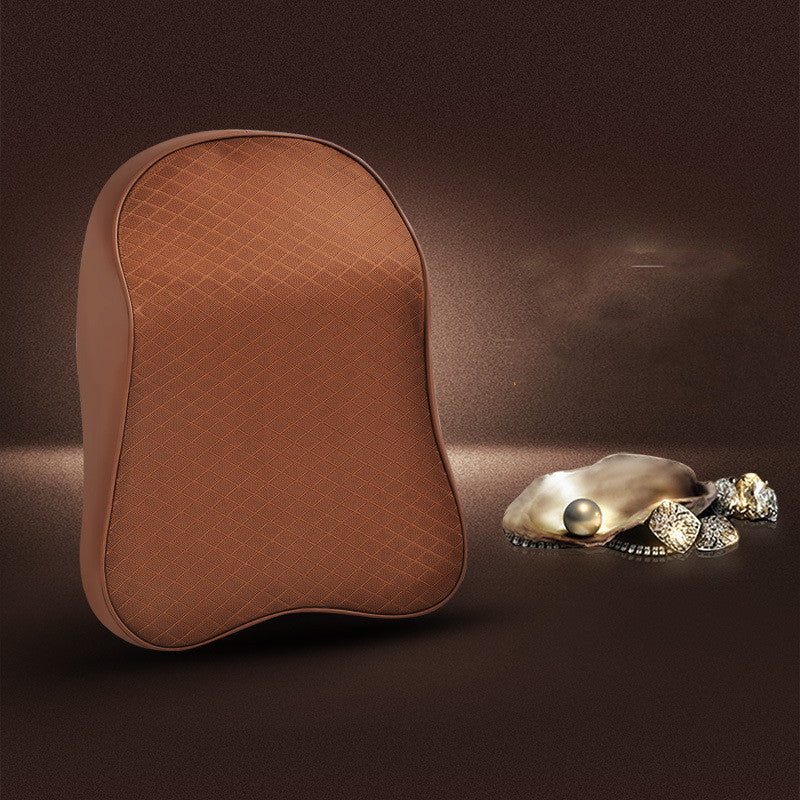 Headrest in car seat cushion