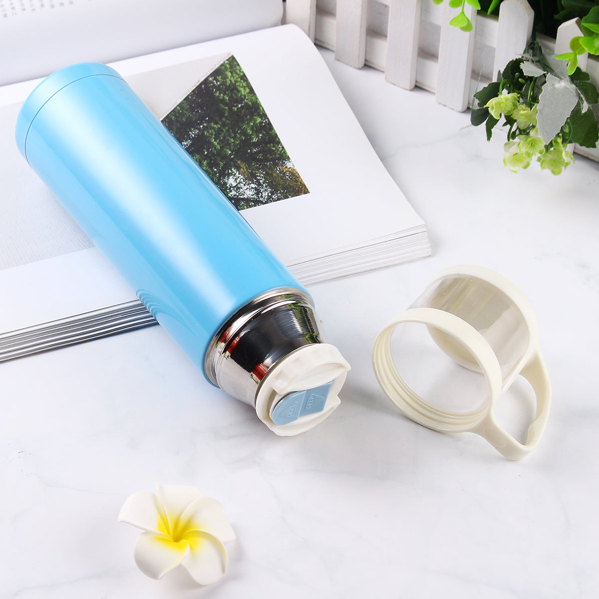 BIKIGHT 500ml 304 Stainless Steel Water Bottle Insulation Cup Thermal Cup Camping Riding Hunting