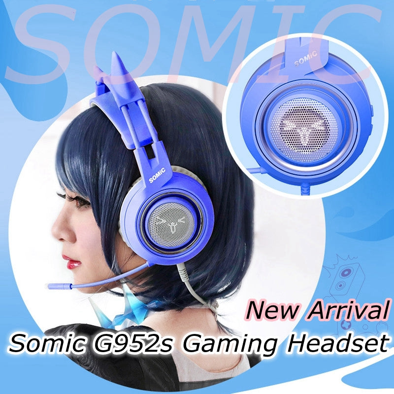SOMIC G952S Gaming Headset 3.5MM Gaming Headphone Universal Over-head HIFI Game Headset