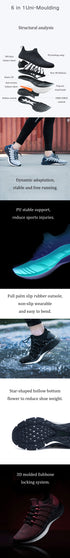 Xiaomi Mijia Sneakers 3 Machine Washable Ultralight TPU + FREE FORCE Midsole Technology Shock Absorption 3D Fishbone Lock System Sports Running Shoes Men Sneakers