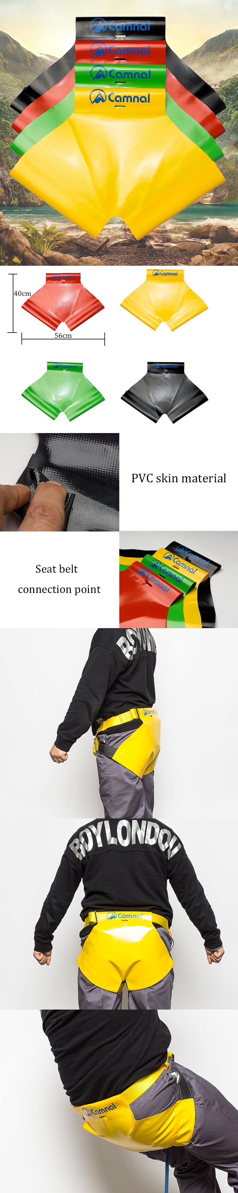CAMNAL Climbing Harness Seat Belt Mat Rescue Safety Seat Sitting Strap Outdoor Mountain Portable Tools