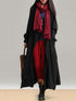 Pockets Lace-up Long Outerwear Coats