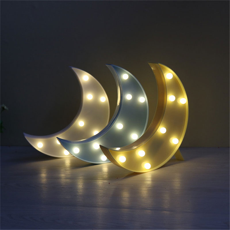 Vvcare BC-NL02 Led Night Light for Kids Moon Star Cloud Bedroom Bedside Lamp Room Party Decorations 
