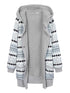 Women Warm Hooded Long Sleeve Button Fur Coat
