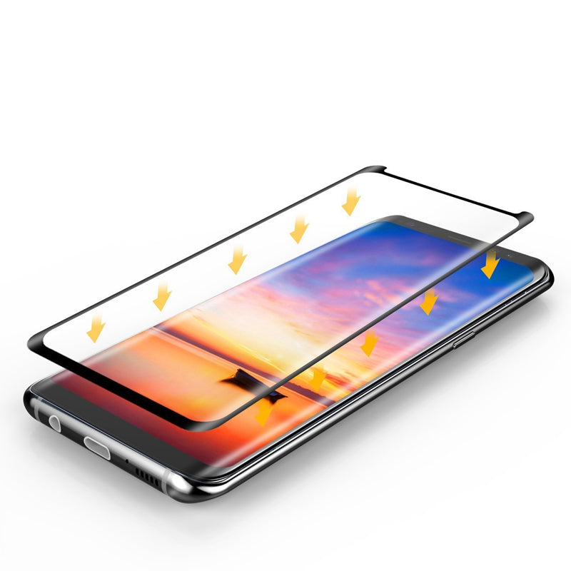 Bakeey Full Adhesive 3D Curved Edge Case Friendly Tempered Glass Screen Protector For Samsung Galaxy S8