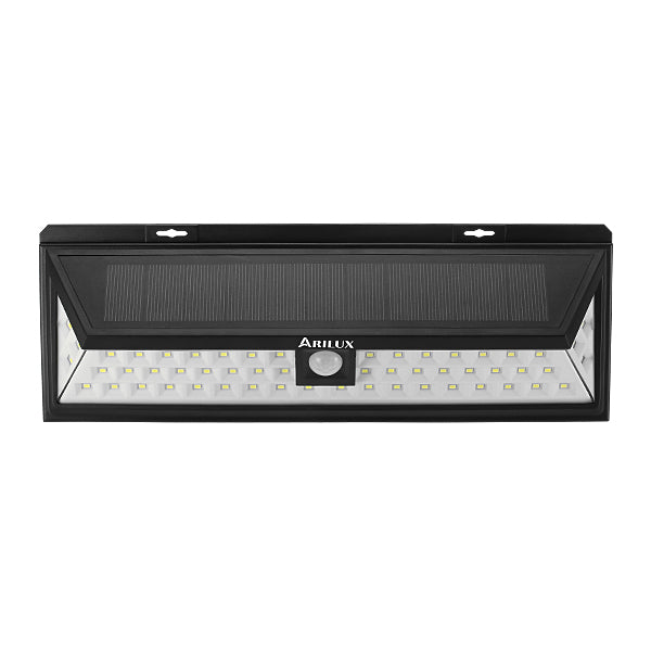 ARILUX® PL-SL 10 Solar Power 6W 54 LED PIR Sensor Light Outdoor Waterproof Wide Angle Wall Lamp 