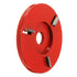 90mm Diameter 16mm Bore Red Power Wood Carving Disc Angle Grinder Attachment 