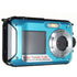 XANES HD 1080P 24MP Double Screen 16X Zoom Digital Camera LED Flashlight Waterproof (Blue)