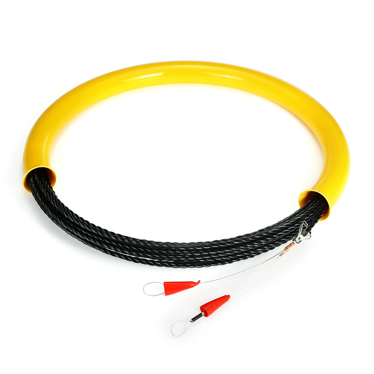 10/15/20/25/30M 6.5mm Wire Conduit Cable Push Puller Rodder Elasticity Polyester Snake Fish Tape Threading Device