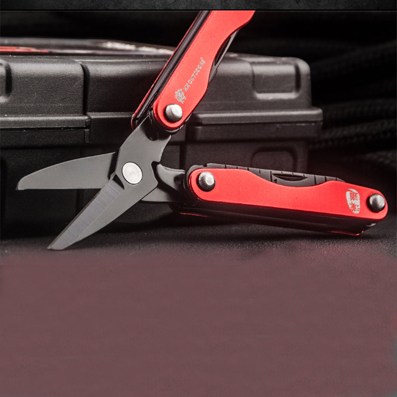 HX OUTDOORS GQ-01A 6 In 1 Mini EDC Scissors MultiFunction Combination Tool Survival Army Knives