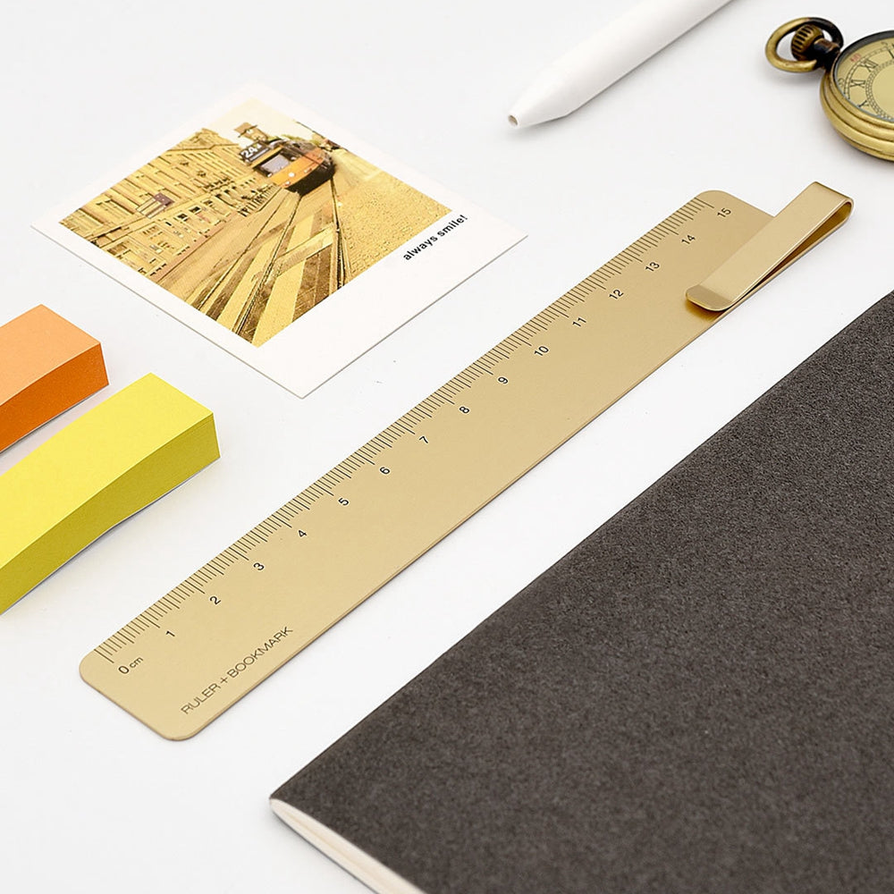 Xiaomi RUMA Bookmark Measuring Tool 15cm Stainless Steel Metal Straight Ruler Office School 