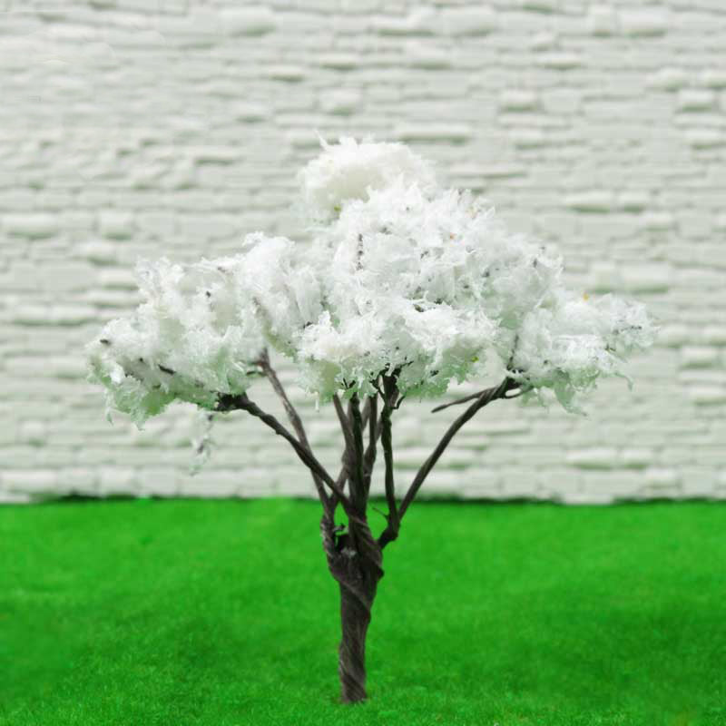 DIY Handmade Building Model Material Sponge Grass Tree Powder White Pollen