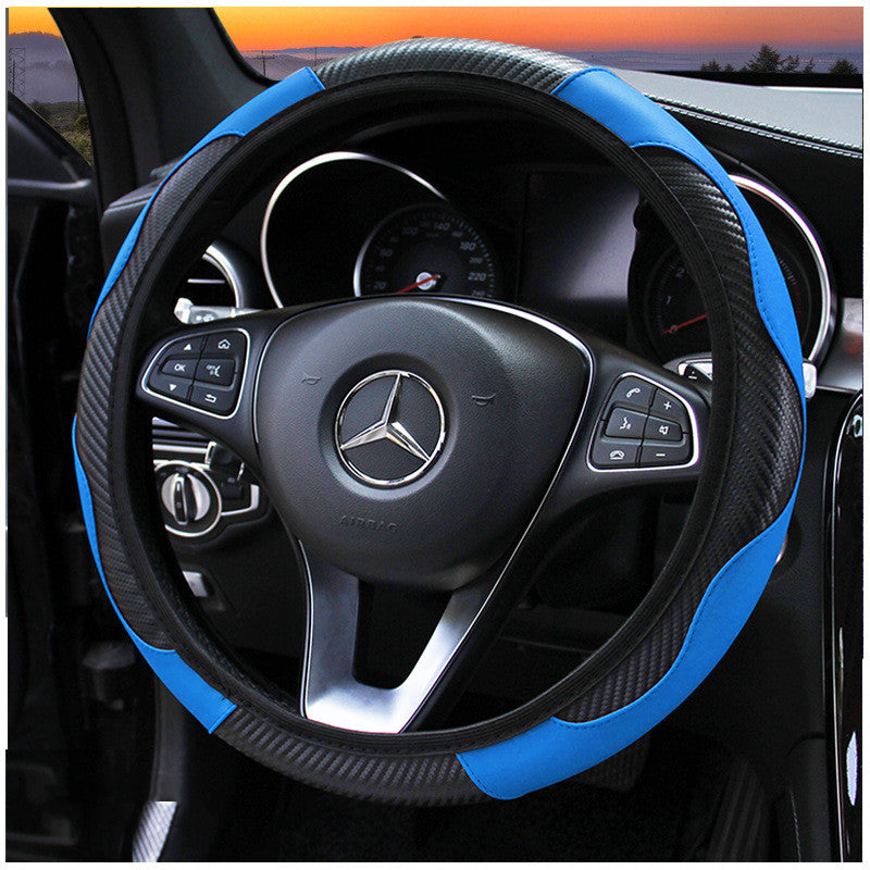 Carbon fiber sports steering wheel cover