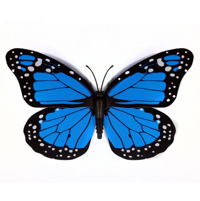 10Pcs 12cm 3D Colorful Butterfly Wall Sticker Fridge Magnet Home Decor Art Applique