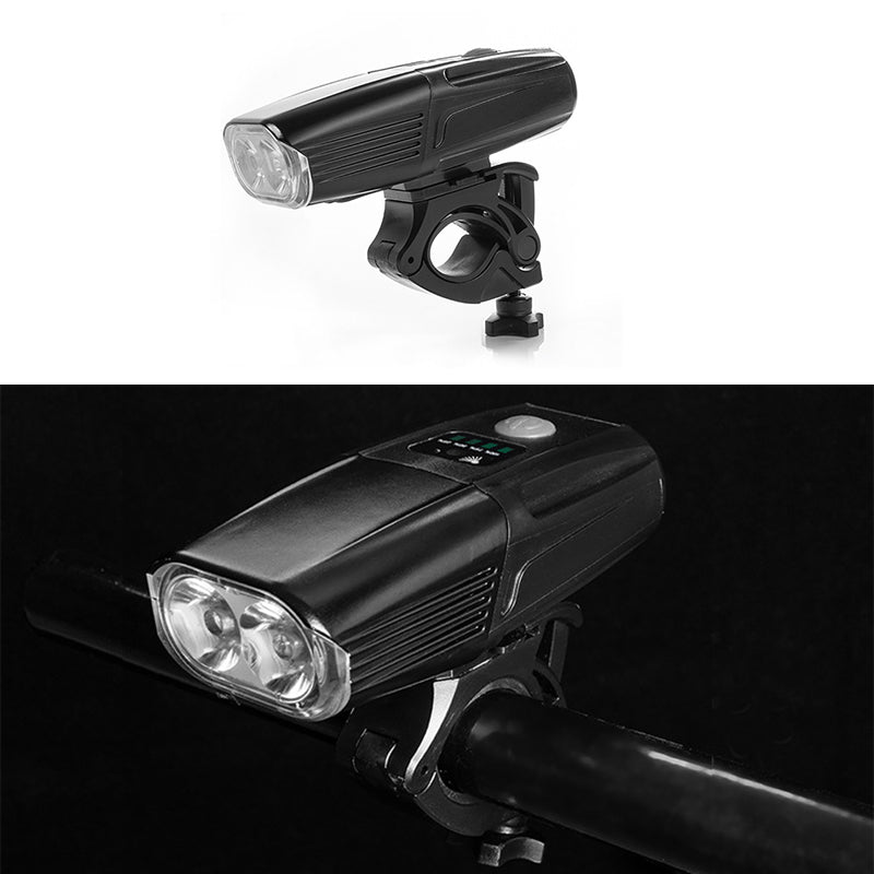 XANES DL16 1000LM LED Bike Light Power Dispaly Headlight USB Rechargeable Waterproof Front Light