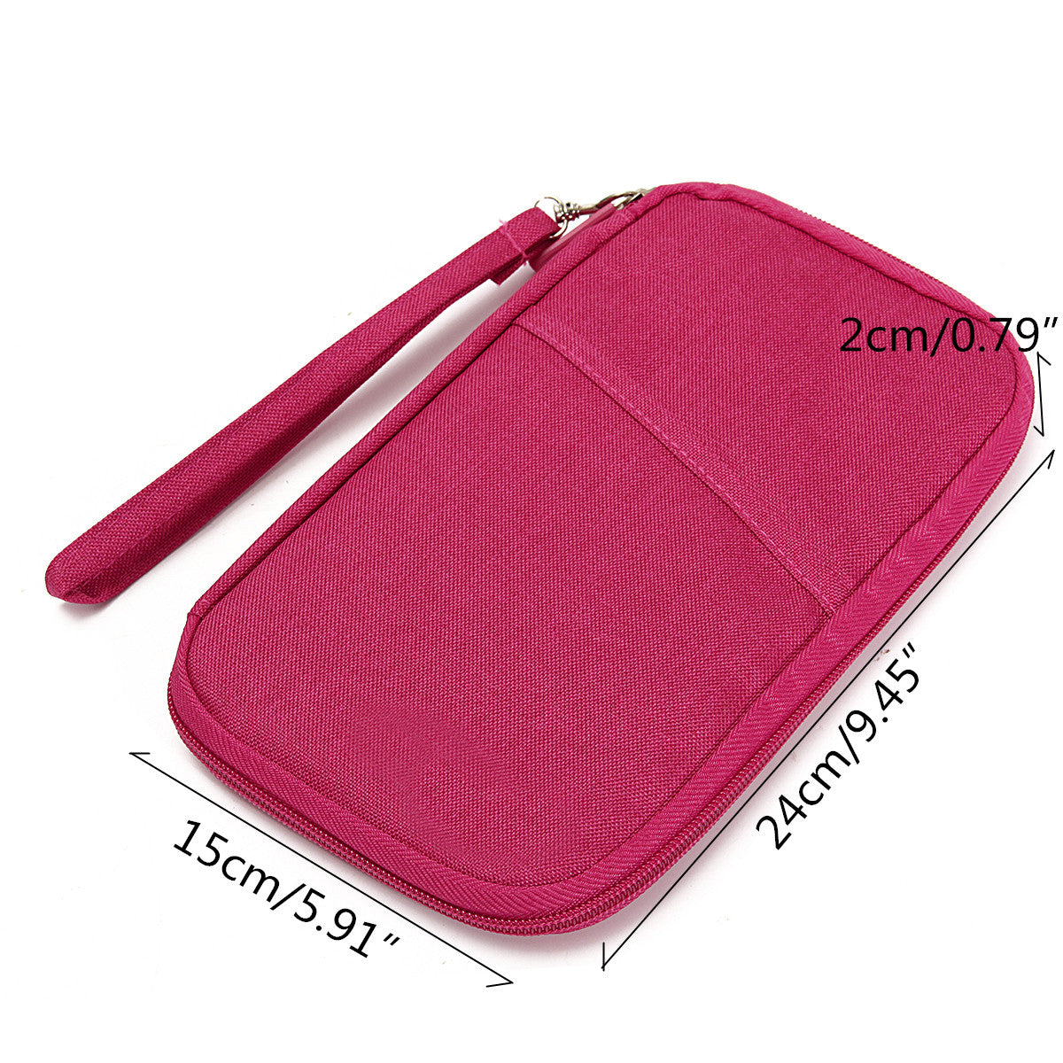 Waterproof Pen Pencil Phone Travel Passport ID Credit Card Ticket Wallet Purse Makeup Zipper Storage Holder Bag Case