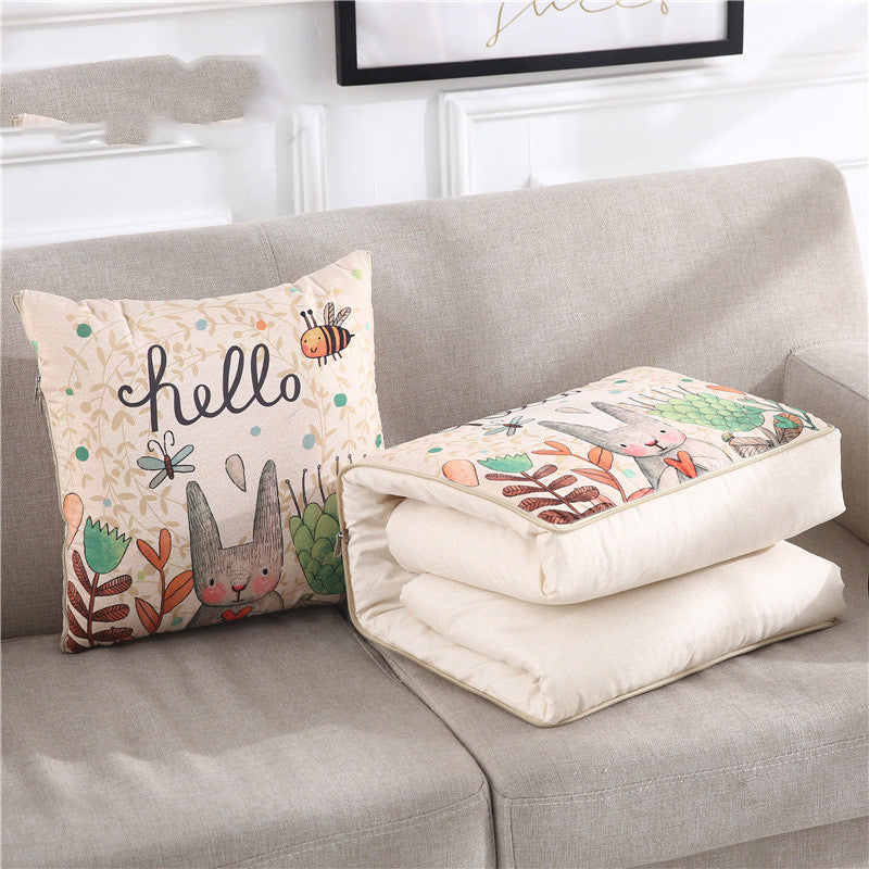 Car cartoon style pillow quilt
