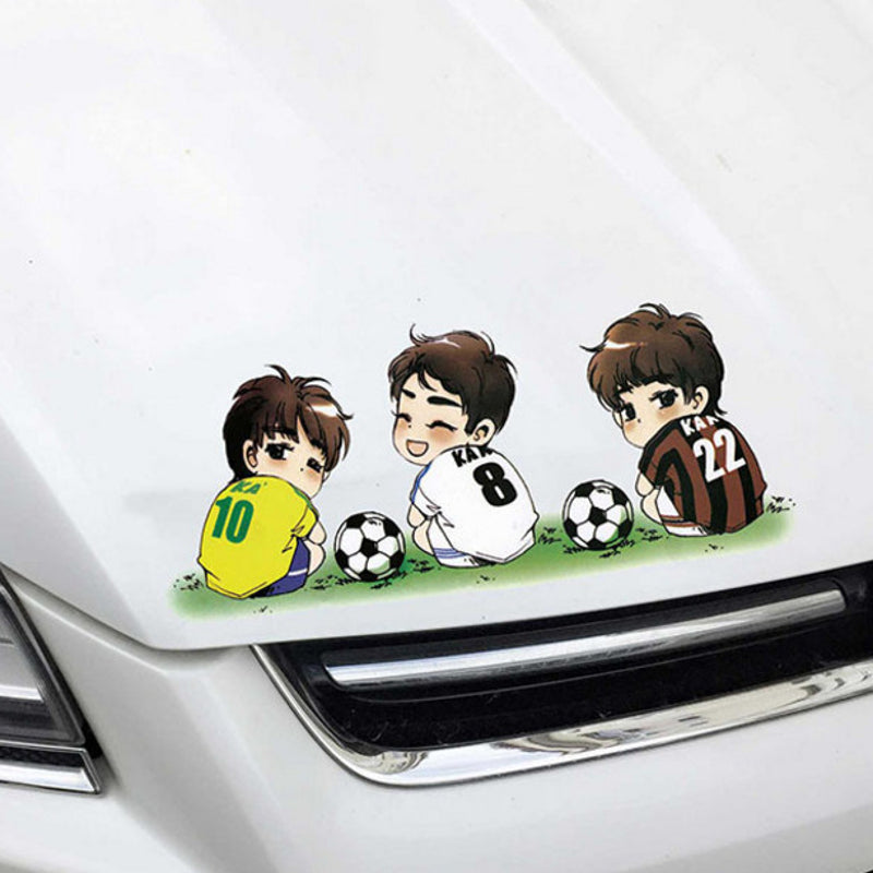Football Sport Star Cartoon Car Stickers Wall Vinyl Window Body Decals Waterproof Funny Sticker