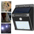 Outdoor 8 LED Solar Power PIR Motion Sensor Wall Light Waterproof Garden Lamp