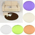 Round Anti Skid Fluffy Shaggy Area Rug Dining Room Home Table Carpet Floor Mat