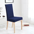 Waterproof Dinning Chair Covers Antidirt Waffle Fabric Seat Covers Stretch Spandex