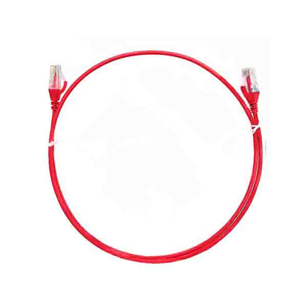 8Ware Cat6 Ultra Thin Slim Cable 15M Red
