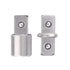 2Pcs 3/8 Inch Turns To 3/8 Inch or 3/8 Inch Turns To 1/4 Inch Hexagon Head For Universal Extension Wrench Adapter